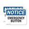 Signmission Emergency Button, 14 in W x Rectangle, Plastic OS-2PACK-NS-P-1014-L-11774 - alternate 1